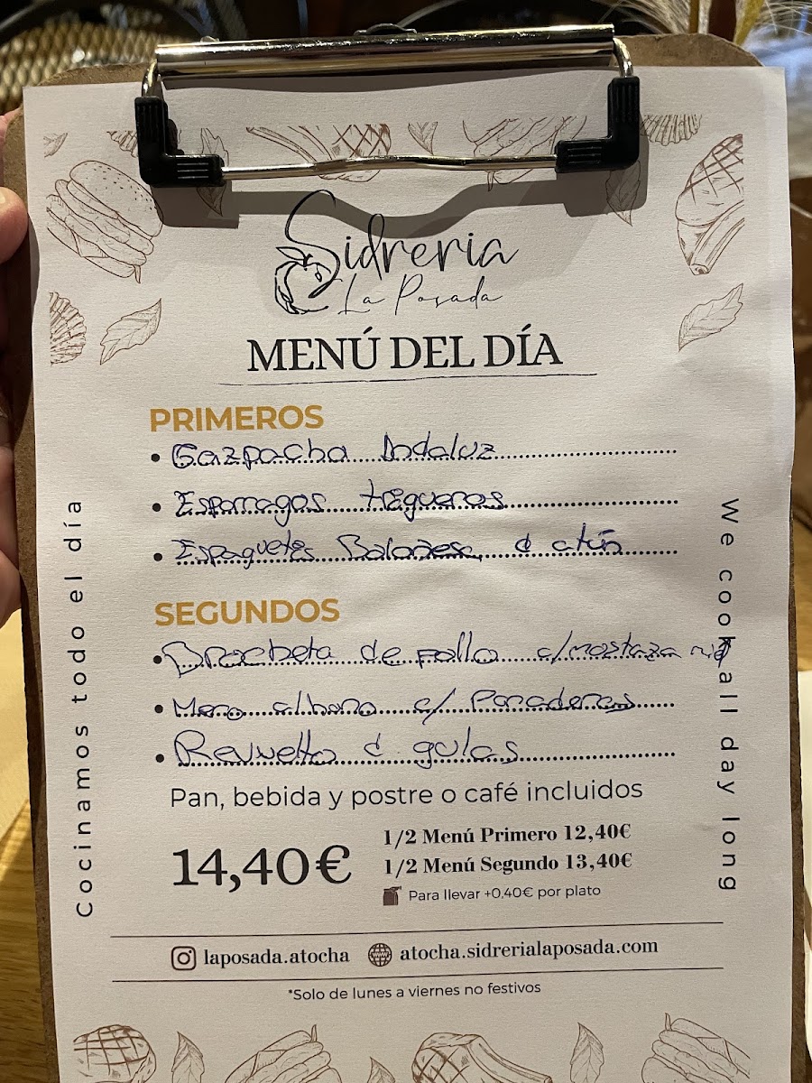 Menu Sidreria La Posada Atocha-5